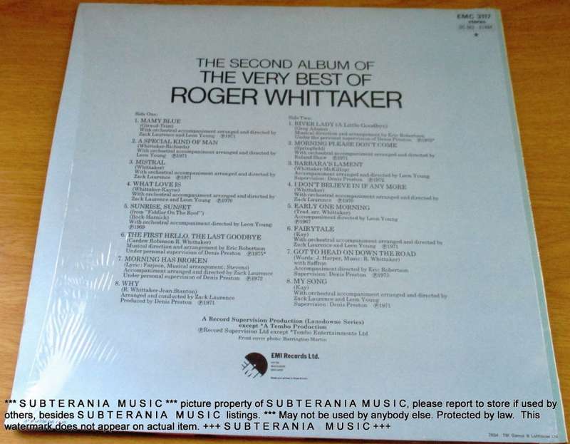 ROGER WHITTAKER 16 Fabulous Tracks includes poster IMPORT VINYL RECORD