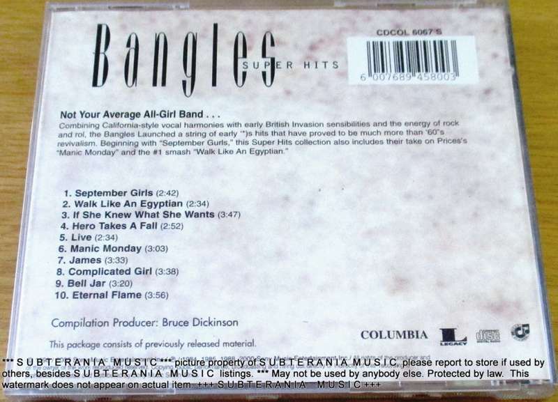 THE BANGLES Super Hits [Shelf G Box 6]
