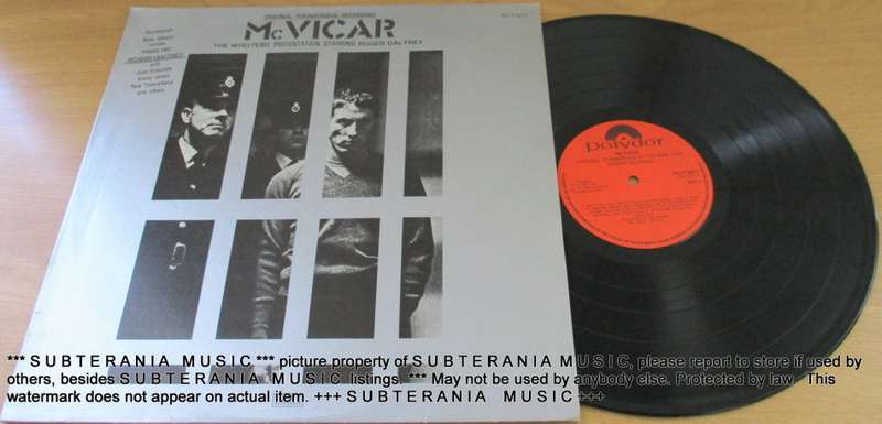 ROGER DALTREY  McVicar (Original Soundtrack Recording)VINYL RECORD