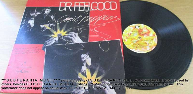 DR FEELGOOD As It Happens  VINYL RECORD