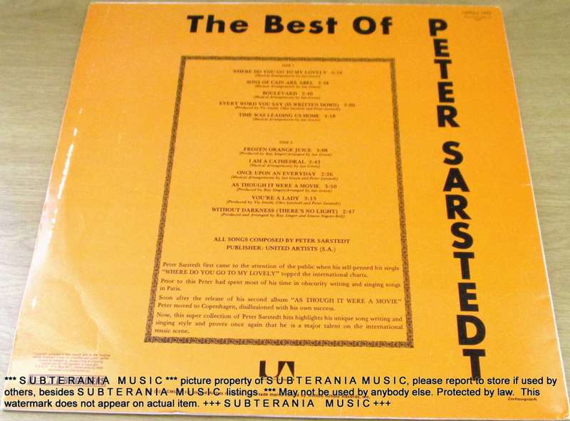 PETER SARSTEDT THE Best Of VINYL RECORD
