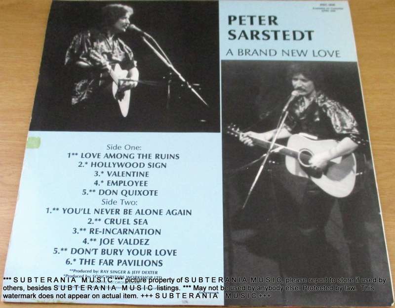 PETER SARSTEDT A Brand New Love VINYL RECORD