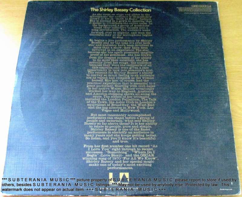 SHIRLEY BASSEY The Shirley Bassey Collection 2 X VINYL RECORD