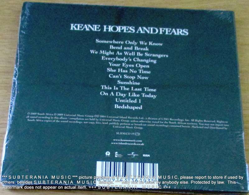 KEANE Hopes and Fears Slidepack [SEALED]
