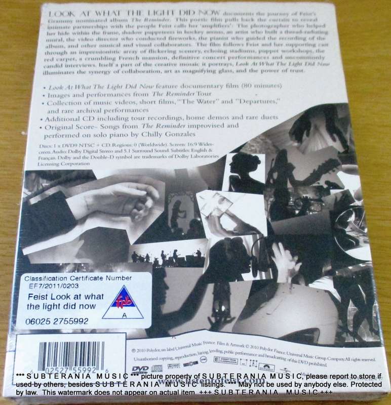 FEIST Look At What The Light Did Now CD + DVD  All Regions
