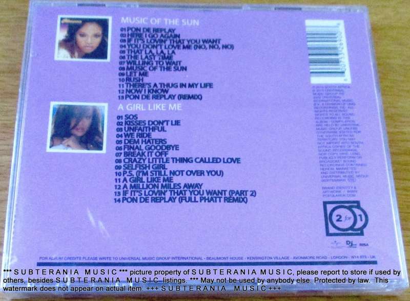 RIHANNA Music Of The Sun / A Girl Like Me SOUTH AFRICA Cat# 060075328900