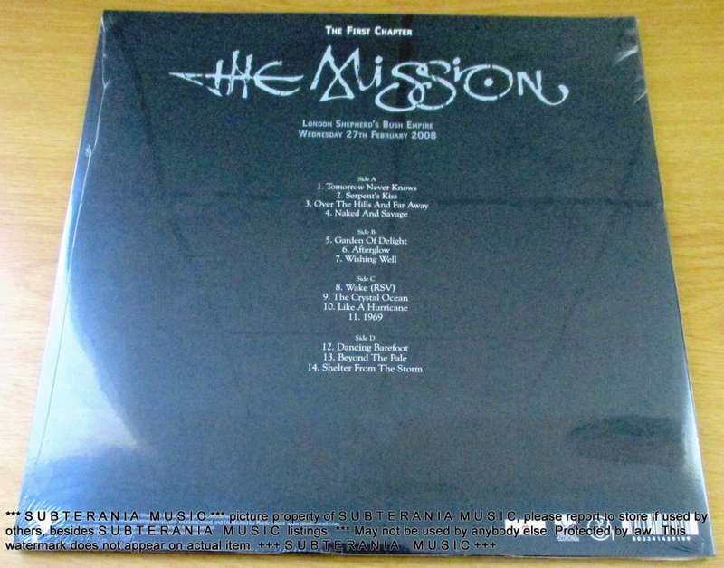 THE MISSION The First Chapter London Shepherd's Bush Empire  2 x RED VINYL RECORD
