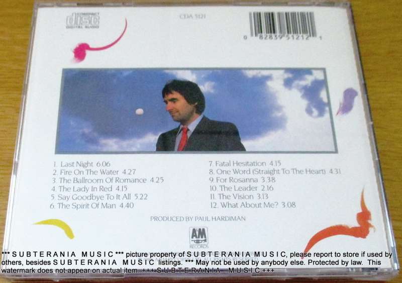 CHRIS DE BURGH Into the Light CD [Shelf G Box 8]