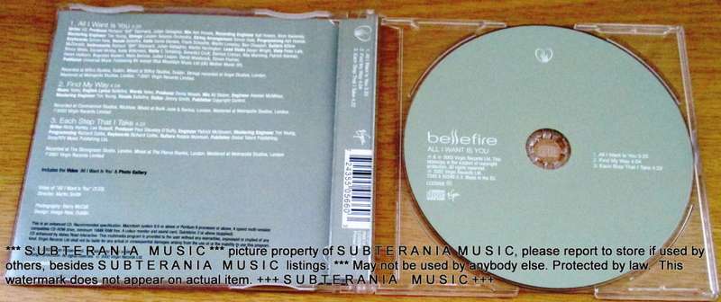 BELLEFIRE  All I Want Is You  Maxi Single [Shelf G Box 8]