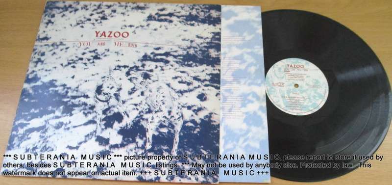 YAZOO You and Me Both IMPORT VINYL RECORD