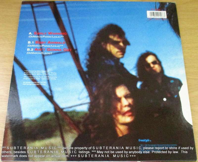 BABY ANIMALS Early Warning 12` Maxi Single  IMPORT VINYL RECORD `arena rock`