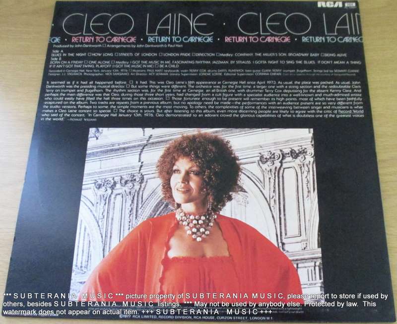 CLEO  LAINE  Cleo Laine VINYL RECORD