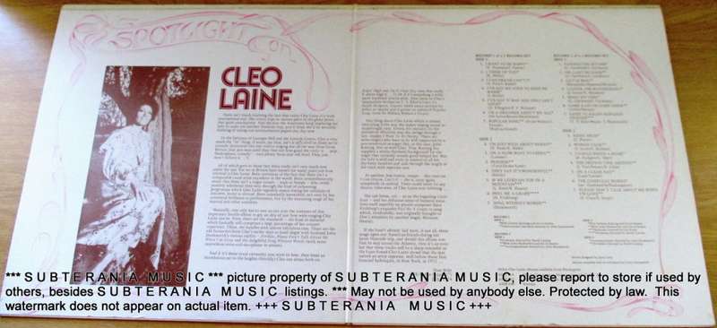 CLEO  LAINE  Spotlight on Cleo Laine 2 X  VINYL RECORD