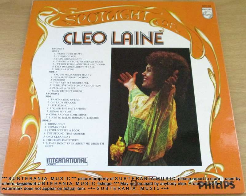 CLEO  LAINE  Spotlight on Cleo Laine 2 X  VINYL RECORD