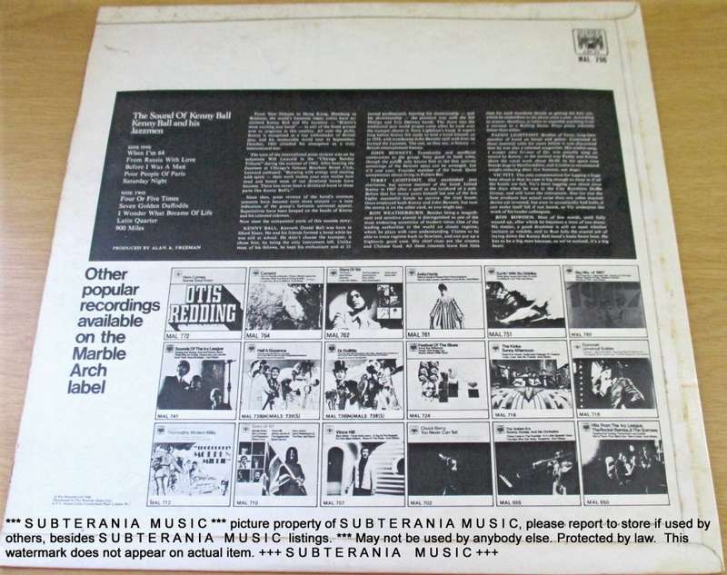 THE SOUND OF KENNY BALL   VINYL RECORD