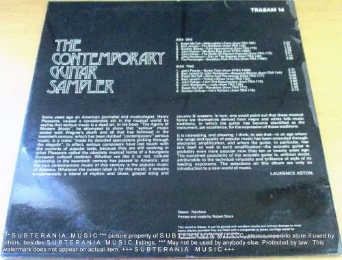 THE CONTEMPORARY GUITAR SAMPLER  VINYL RECORD