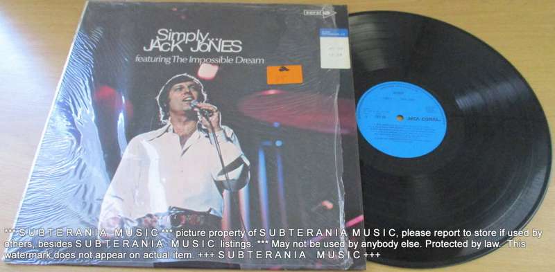 JACK JONES  Simply VINYL RECORD