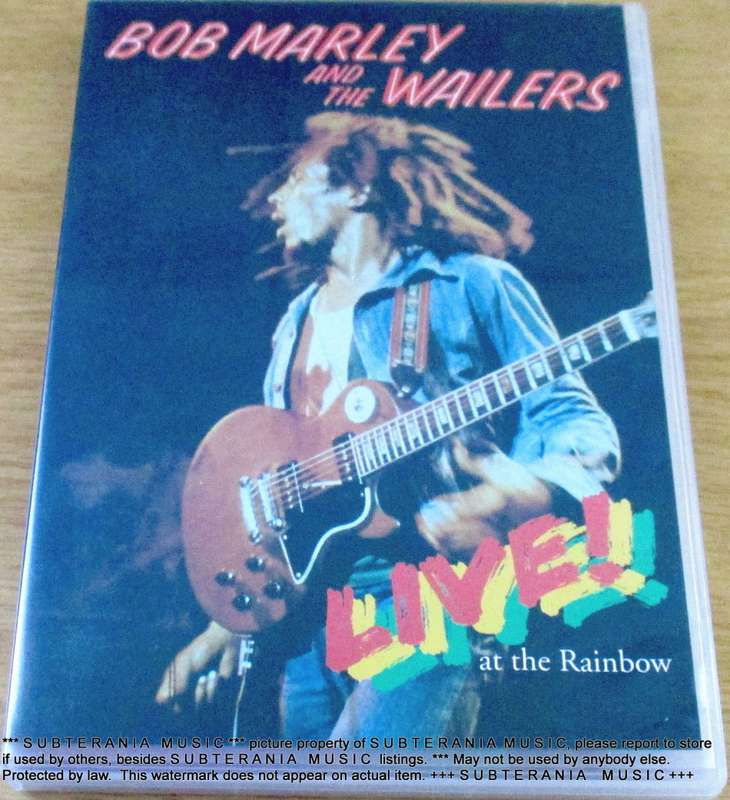 BOB MARLEY AND THE WAILERS Live at the Rainbow DVD