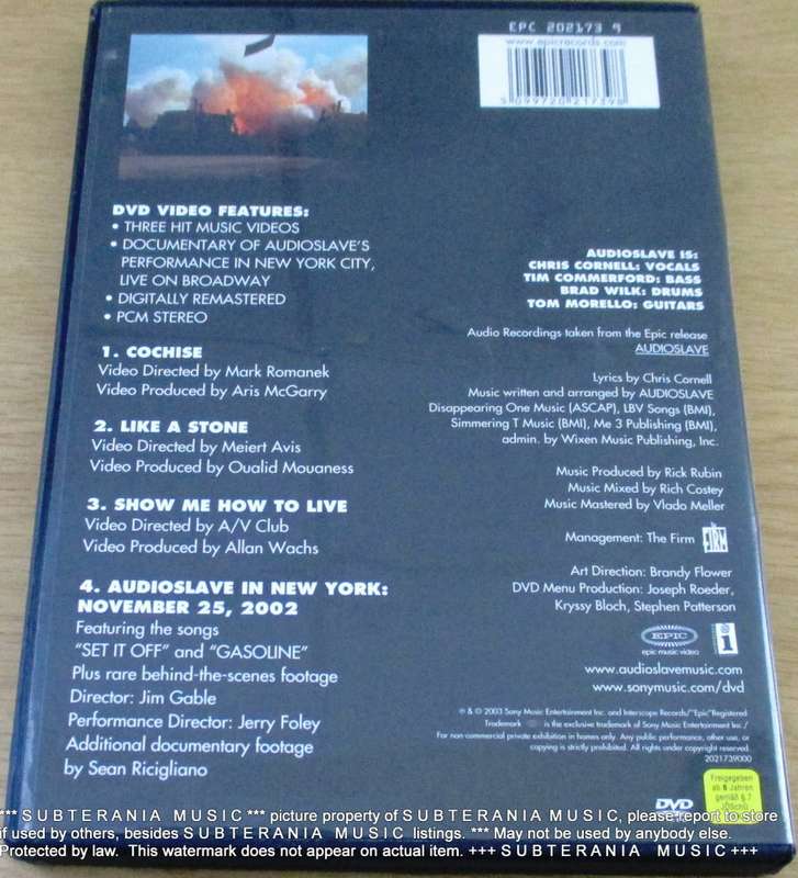 AUDIOSLAVE DVD