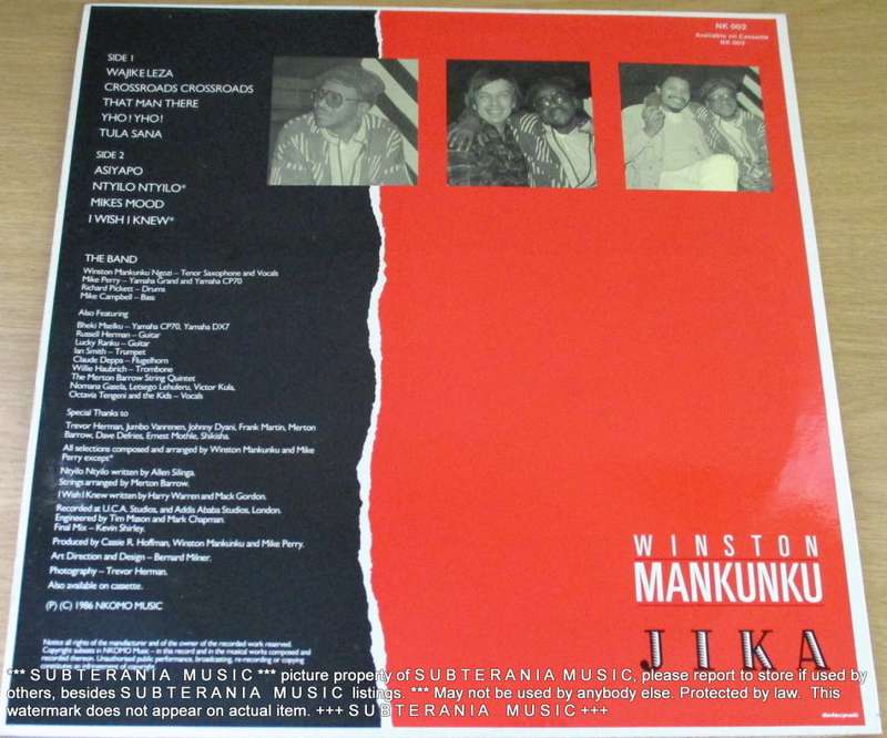 WINSTON MANKUNKU South African Pressing VINYL RECORD