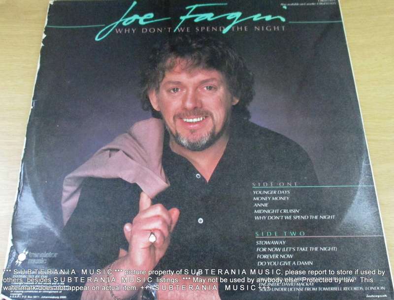 JOE FAGIN Why Don`t We Spend the Night VINYL RECORD