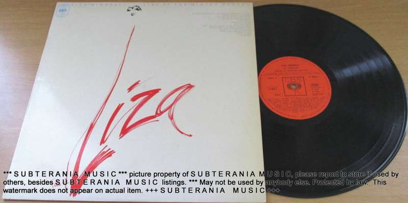 LIZA MINNELLI Live At The Winter Garden VINYL RECORD