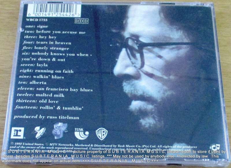 ERIC CLAPTON MTV Unplugged  [Shelf G Box 12]