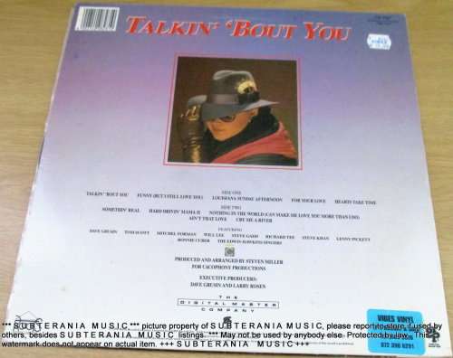 DIANE SCHUUR  Talkin' 'Bout You   VINYL RECORD