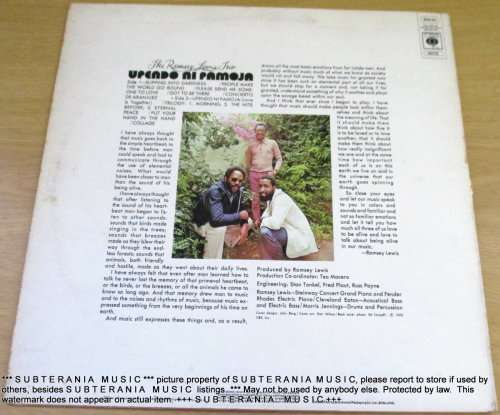 THE RAMSAY LEWIS TRIO Upendo Ni Pamoja  VINYL RECORD