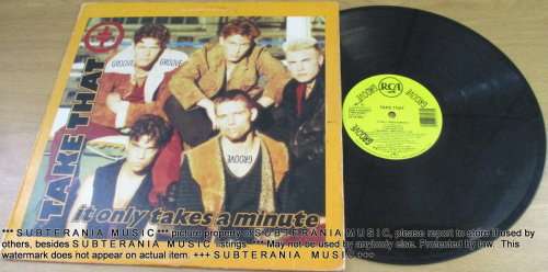TAKE THAT It`s Only Takes a Minute 12` Maxi Single VINYL RECORD