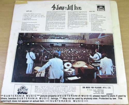 4 JACKS AND A JILL Live VINYL RECORD