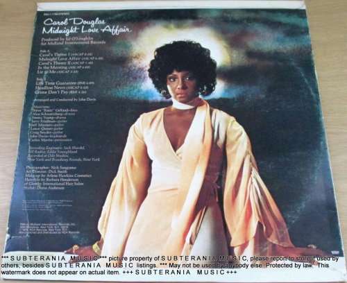 CAROL DOUGLAS Midnight Love Affair  VINYL RECORD