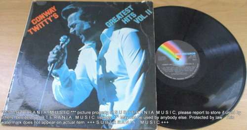 CONWAY TWITTY  Greatest Hits II VINYL RECORD