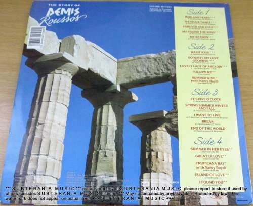 DEMIS ROUSSOS The Story Of Demis Roussos 2 x VINYL RECORD