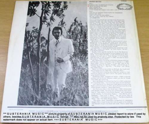 JOHNNY MATHIS Self Titled VINYL RECORD