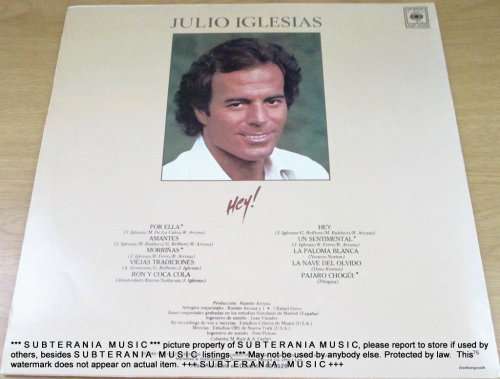 JULIO IGLESIAS Hey!  VINYL RECORD