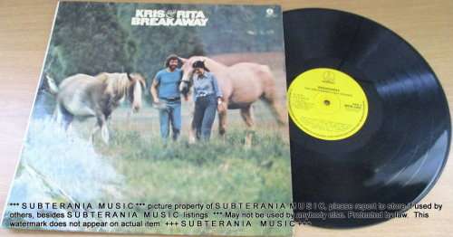 KRIS AND RITA Breakaway VINYL RECORD