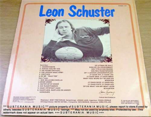 LEON SCHUSTER Self Titled  VINYL RECORD