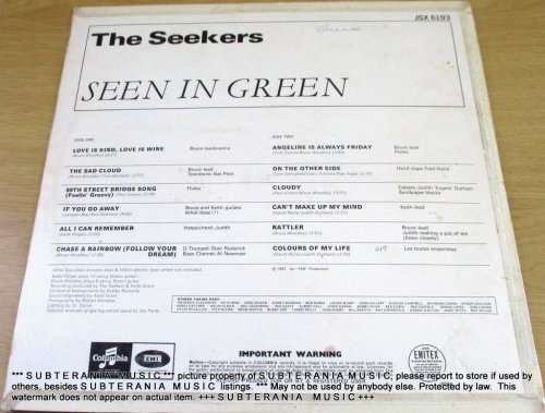 THE SEEKERS Seekers Seen In Green  VINYL RECORD