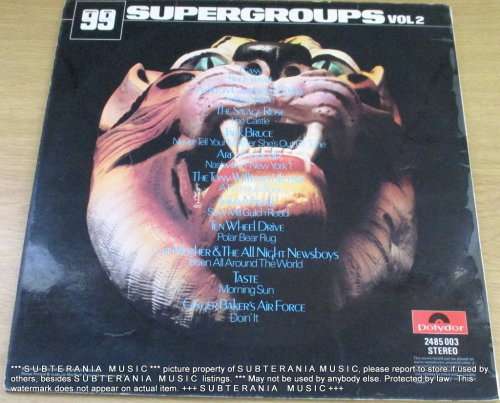 SUPERGROUPS VOLUME 2  VINYL RECORD