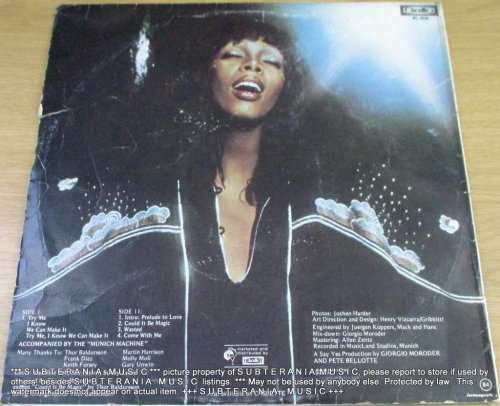 DONNA SUMMER A Love Trilogy VINYL RECORD