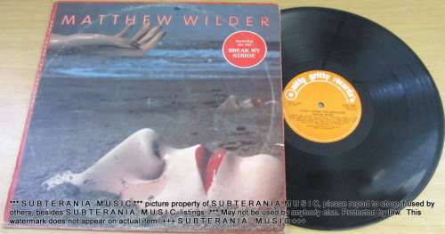 MATTHEW WILDER Self Titled Includes Break My Stride VINYL RECORD