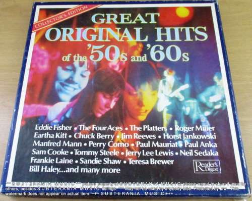 Great Original Hits Of The '50s And '60s 9 X Record BOX SET VINYL RECORD