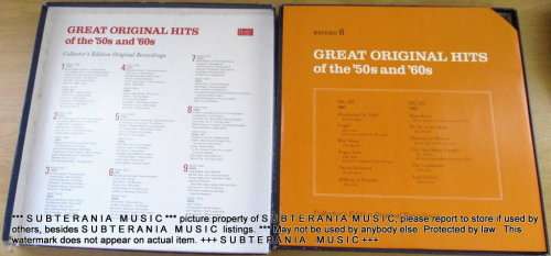 Great Original Hits Of The '50s And '60s 9 X Record BOX SET VINYL RECORD