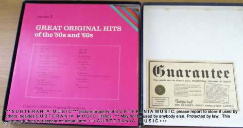 Great Original Hits Of The '50s And '60s 9 X Record BOX SET VINYL RECORD