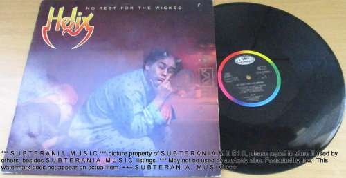 HELIX No Rest for the Wicked VINYL RECORD