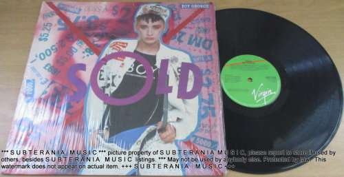 BOY GEORGE Sold South African Pressing VINYL RECORD