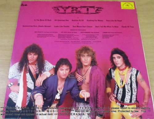 Y & T  Down For The Count   VINYL RECORD