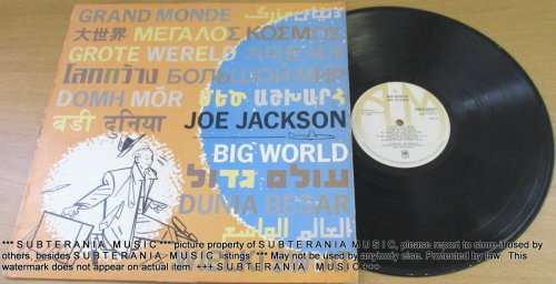 JOE JACKSON Big World VINYL RECORD