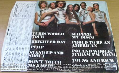 THE TUBES  Young and Rich   VINYL RECORD